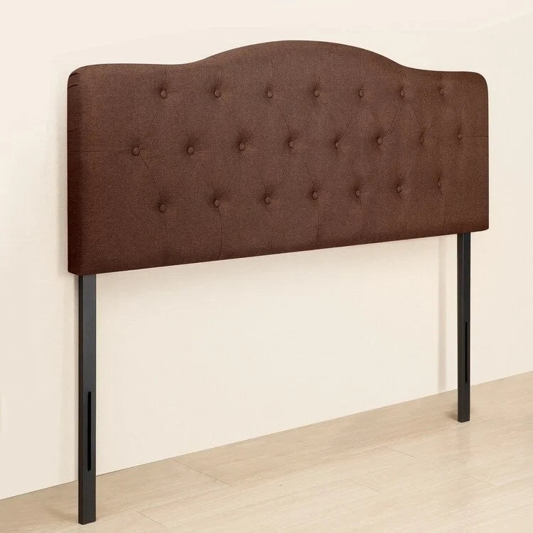 Button Tufted Upholstered Headboard, Height Adjustable Headboards, Bed Backboard Premium Padded Fabric Headboard