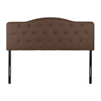 Button Tufted Upholstered Headboard, Height Adjustable Headboards, Bed Backboard Premium Padded Fabric Headboard