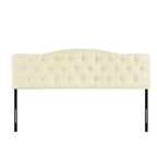 Button Tufted Upholstered Headboard, Height Adjustable Headboards, Bed Backboard Premium Padded Fabric Headboard