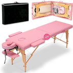 84-inch Portable Massage Table with Carry Case – PVC Leather, 3-inch High-Density Foam