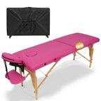 84-inch Portable Massage Table with Carry Case – PVC Leather, 3-inch High-Density Foam