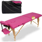 84-inch Portable Massage Table with Carry Case – PVC Leather, 3-inch High-Density Foam