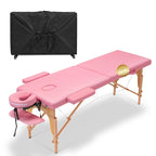 84-inch Portable Massage Table with Carry Case – PVC Leather, 3-inch High-Density Foam