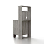  Transitional Compact 3-Shelf Single-Drawer Nightstand by 