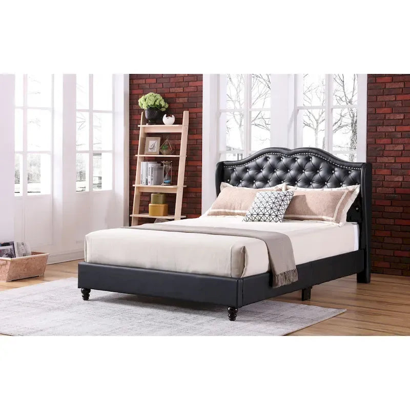 Jewel Tufted Upholstered Bed
