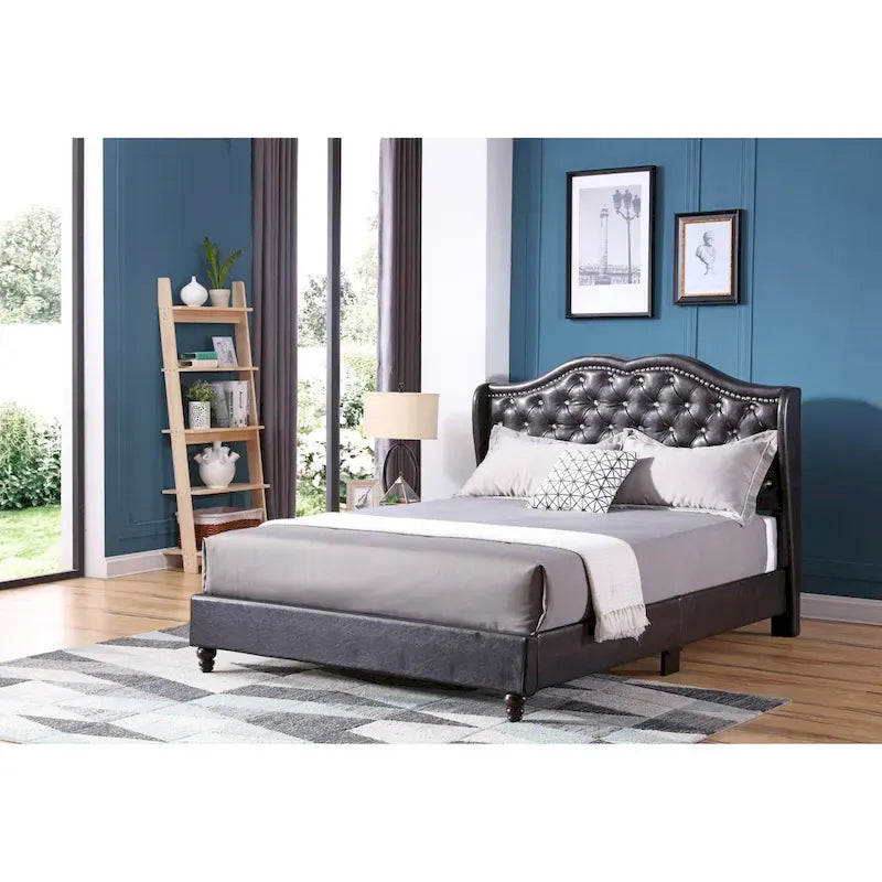 Jewel Tufted Upholstered Bed