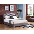 Jewel Tufted Upholstered Bed