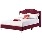 Jewel Tufted Upholstered Bed