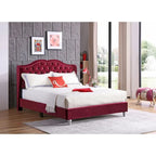 Jewel Tufted Upholstered Bed