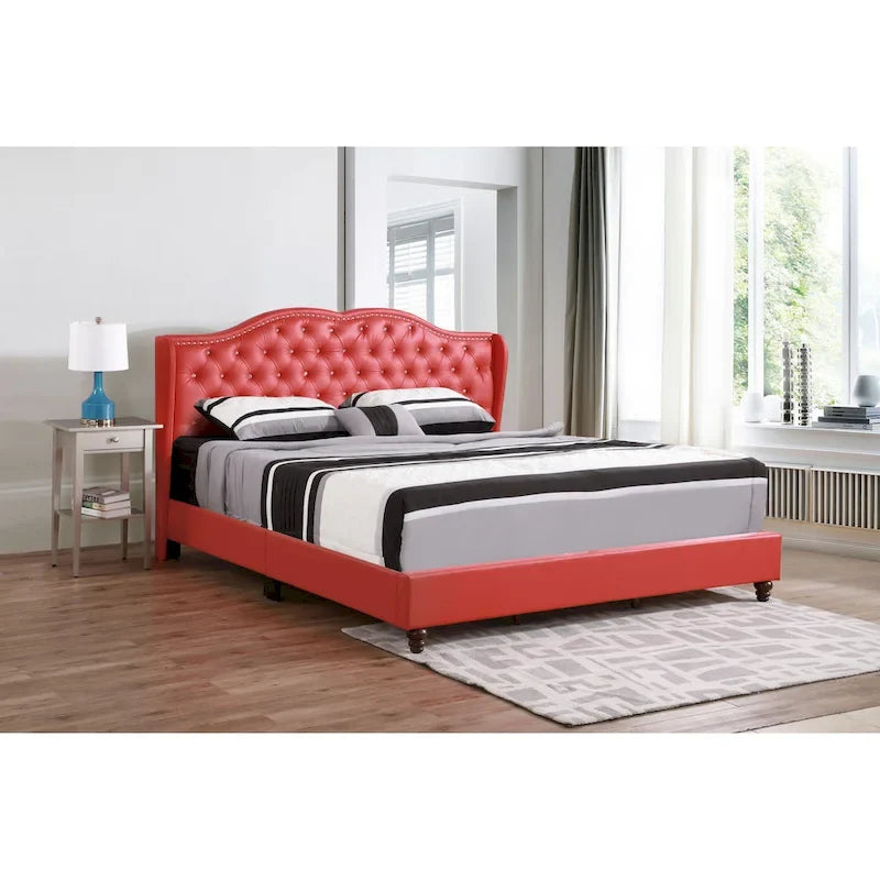 Jewel Tufted Upholstered Bed