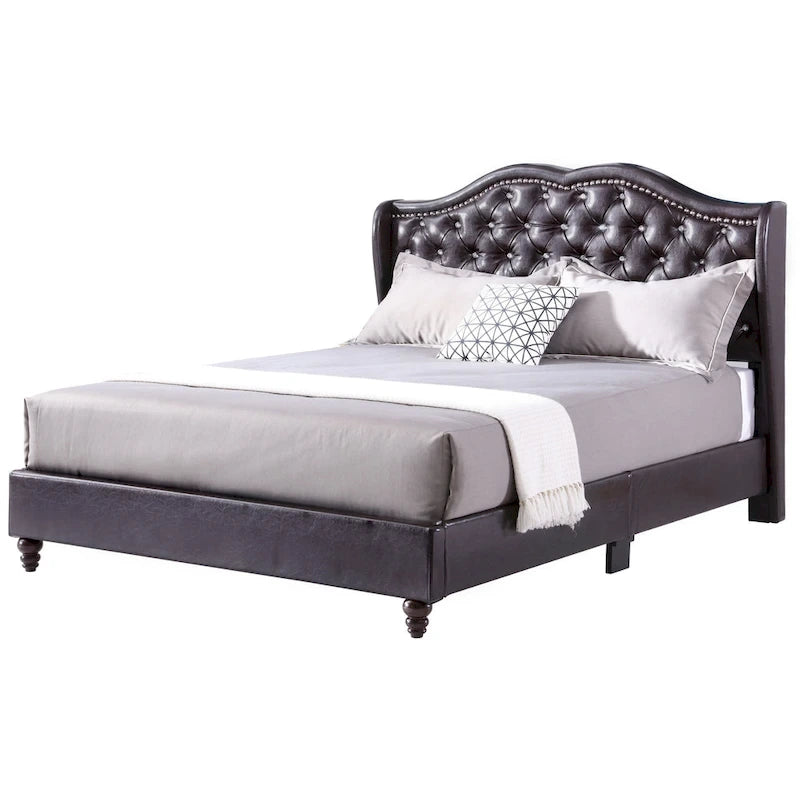 Jewel Tufted Upholstered Bed