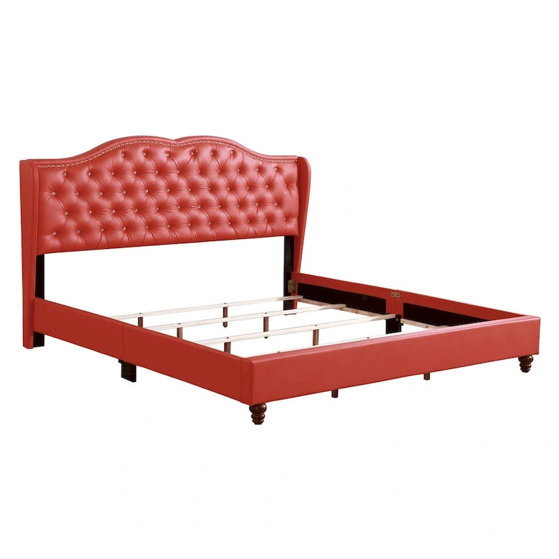Jewel Tufted Upholstered Bed