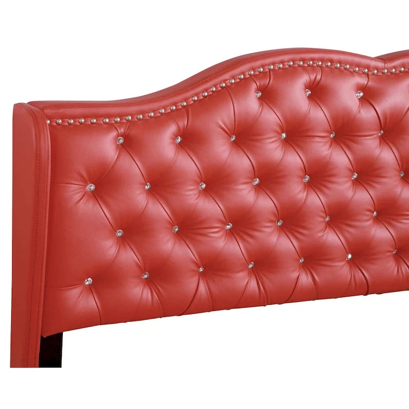 Jewel Tufted Upholstered Bed