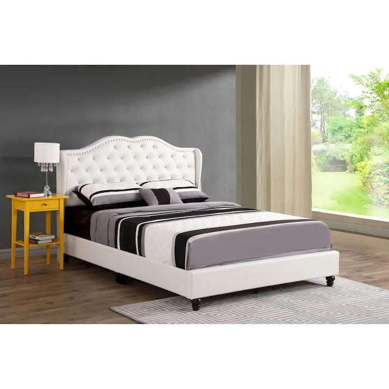 Jewel Tufted Upholstered Bed