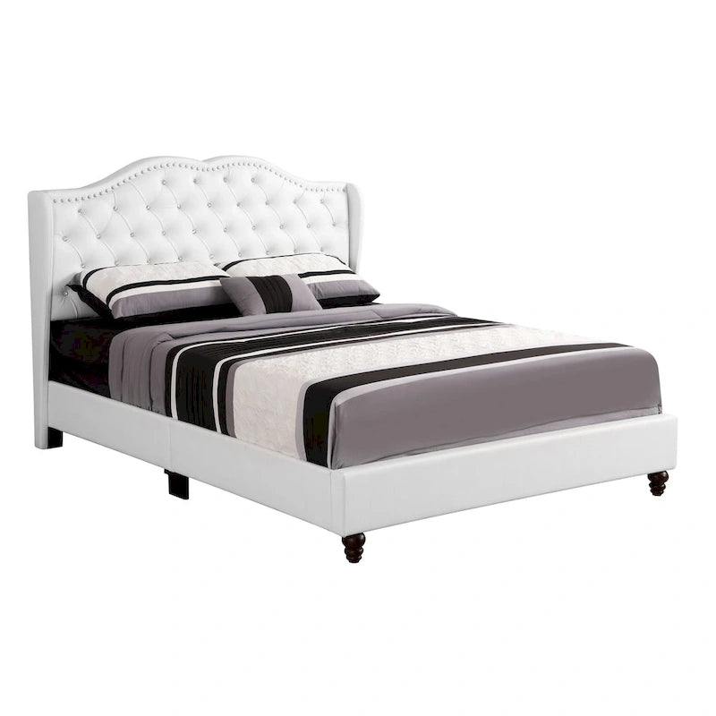 Jewel Tufted Upholstered Bed