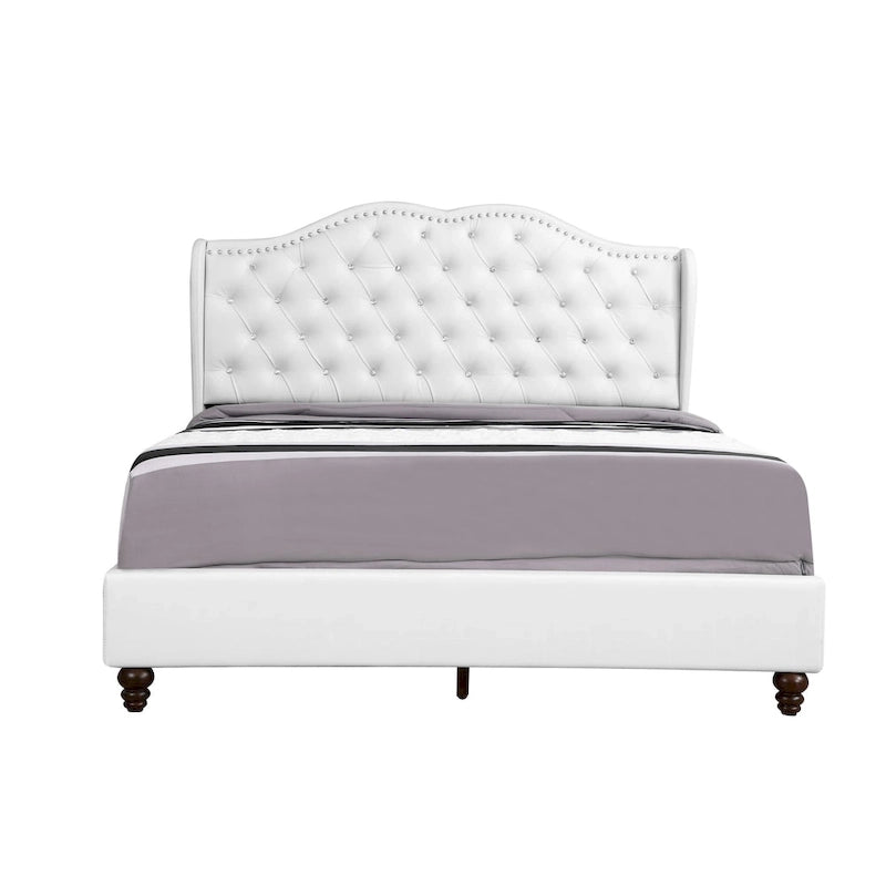 Jewel Tufted Upholstered Bed