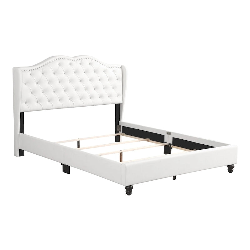 Jewel Tufted Upholstered Bed