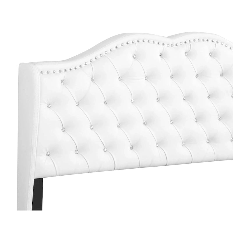 Jewel Tufted Upholstered Bed