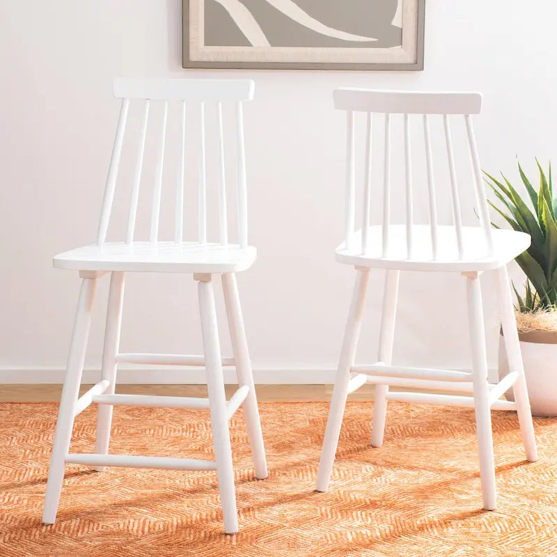  Zillah 24-inch Spindle Farmhouse Counter Stool (Set of 2) - 17.7 x 20.5 x 39.1 - 18Wx21Dx39H
