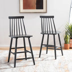 24-inch Spindle Counter Stool – Rubberwood Frame, Set of 2 | 18W x 21D x 39H in