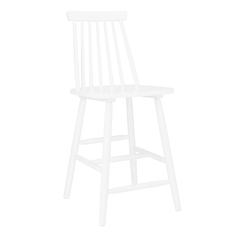 24-inch Spindle Counter Stool – Rubberwood Frame, Set of 2 | 18W x 21D x 39H in