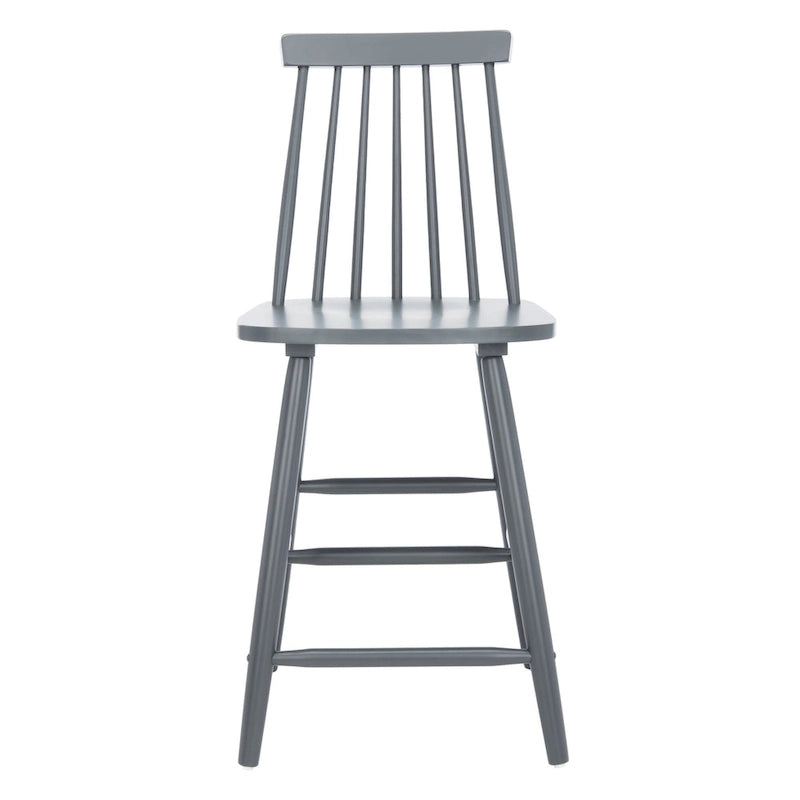 24-inch Spindle Counter Stool – Rubberwood Frame, Set of 2 | 18W x 21D x 39H in