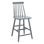 24-inch Spindle Counter Stool – Rubberwood Frame, Set of 2 | 18W x 21D x 39H in
