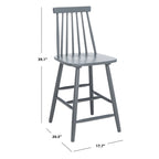 24-inch Spindle Counter Stool – Rubberwood Frame, Set of 2 | 18W x 21D x 39H in