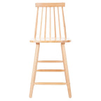 24-inch Spindle Counter Stool – Rubberwood Frame, Set of 2 | 18W x 21D x 39H in
