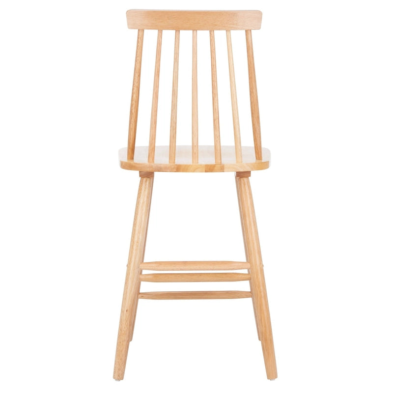24-inch Spindle Counter Stool – Rubberwood Frame, Set of 2 | 18W x 21D x 39H in