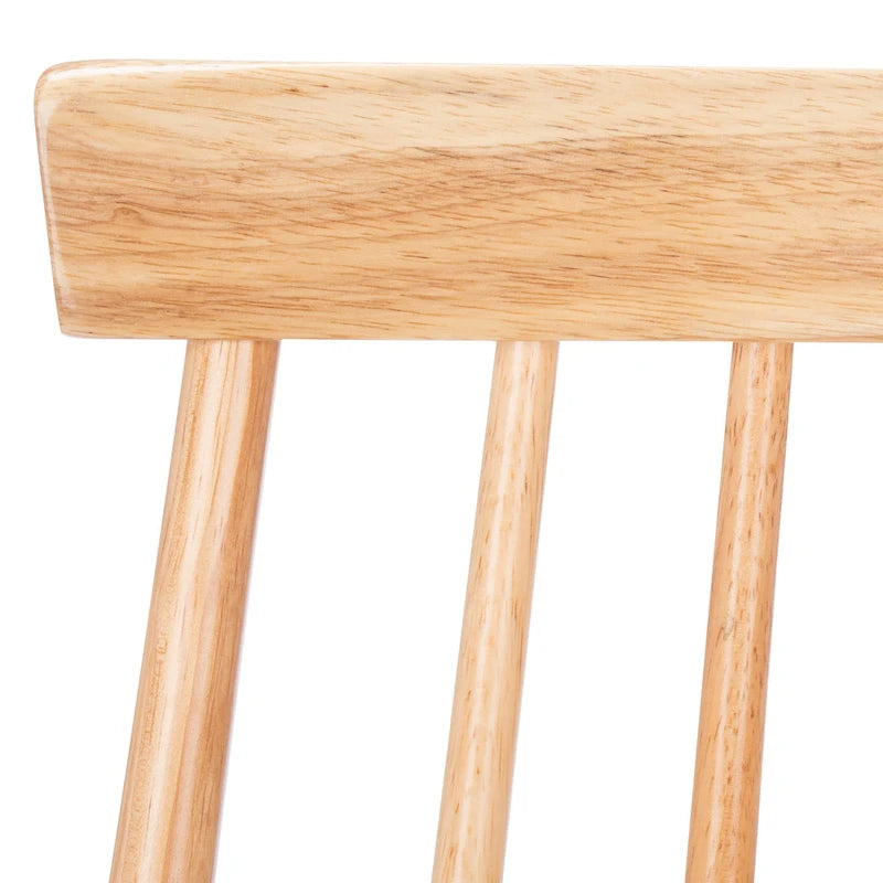 24-inch Spindle Counter Stool – Rubberwood Frame, Set of 2 | 18W x 21D x 39H in