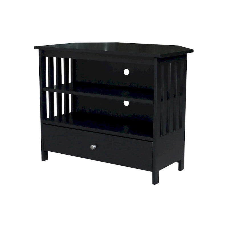 Solid Hardwood Mission Corner TV Stand