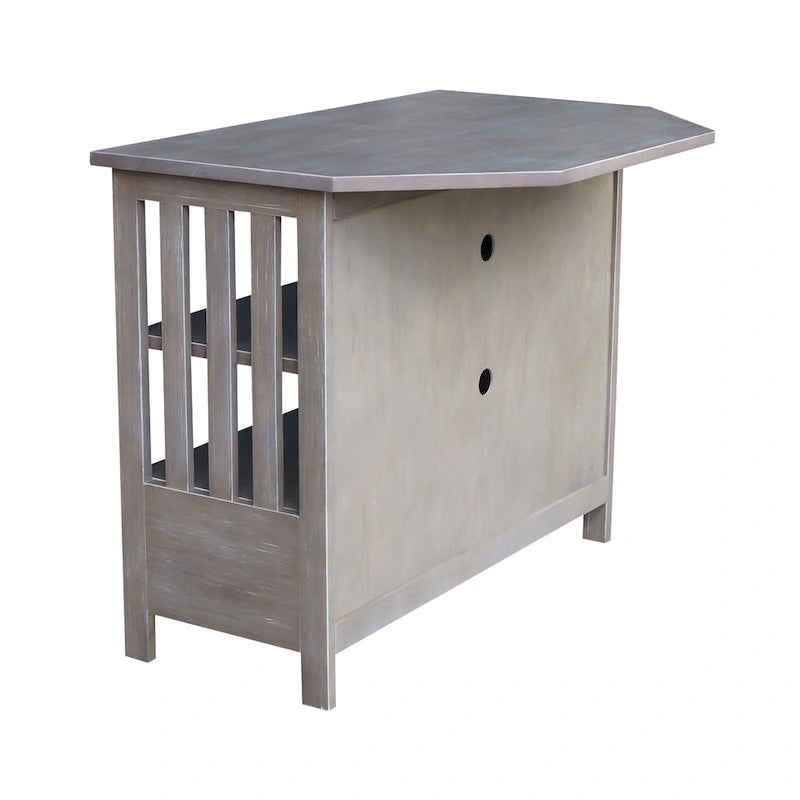 Solid Hardwood Mission Corner TV Stand