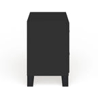 2-Drawer Nightstand – Espresso Finish, Solid Wood & Veneer | 22W x 16D x 24H in