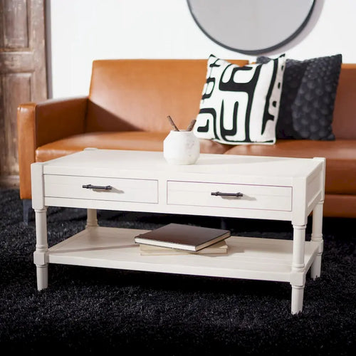  Alene 2-Drawer Bottom Shelf Coffee Table - 37.8 W x 19 L x 19 H - 38Wx19Dx19H