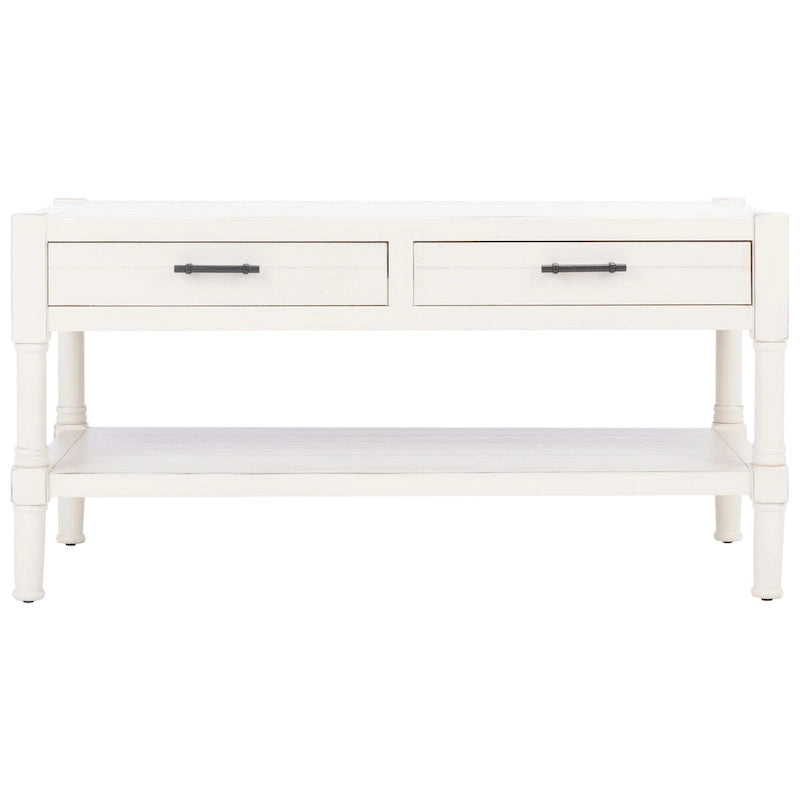 2-Drawer Bottom Shelf Coffee Table - 37.8 W x 19 L x 19 H - 38Wx19Dx19H