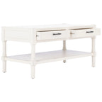 2-Drawer Bottom Shelf Coffee Table - 37.8 W x 19 L x 19 H - 38Wx19Dx19H