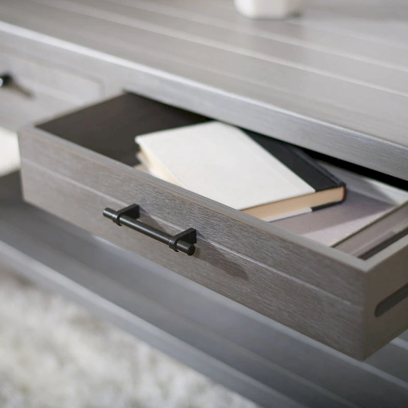 2-Drawer Bottom Shelf Coffee Table - 37.8 W x 19 L x 19 H - 38Wx19Dx19H