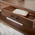 2-Drawer Bottom Shelf Coffee Table - 37.8 W x 19 L x 19 H - 38Wx19Dx19H
