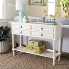 4-Drawer Console Table – 42W x 13D x 29.5H in