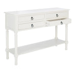 4-Drawer Console Table – 42W x 13D x 29.5H in