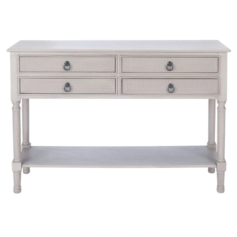 4-Drawer Console Table – 42W x 13D x 29.5H in