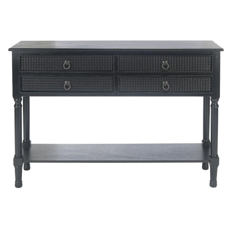 4-Drawer Console Table – 42W x 13D x 29.5H in