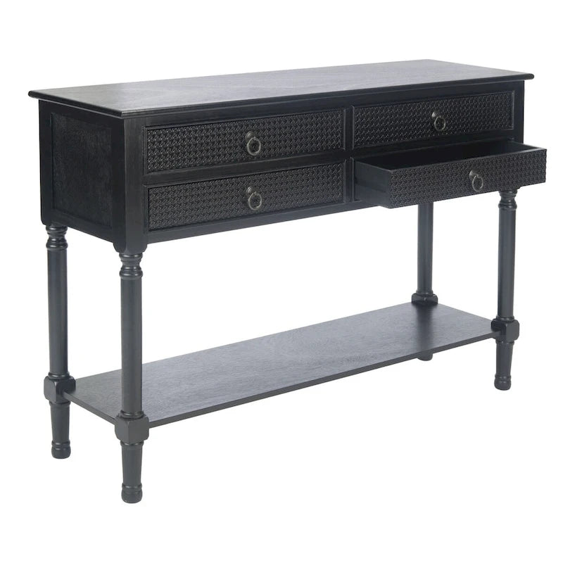 4-Drawer Console Table – 42W x 13D x 29.5H in