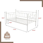 Metal Daybed Frame – Heavy Duty Twin Size Sofa Bed