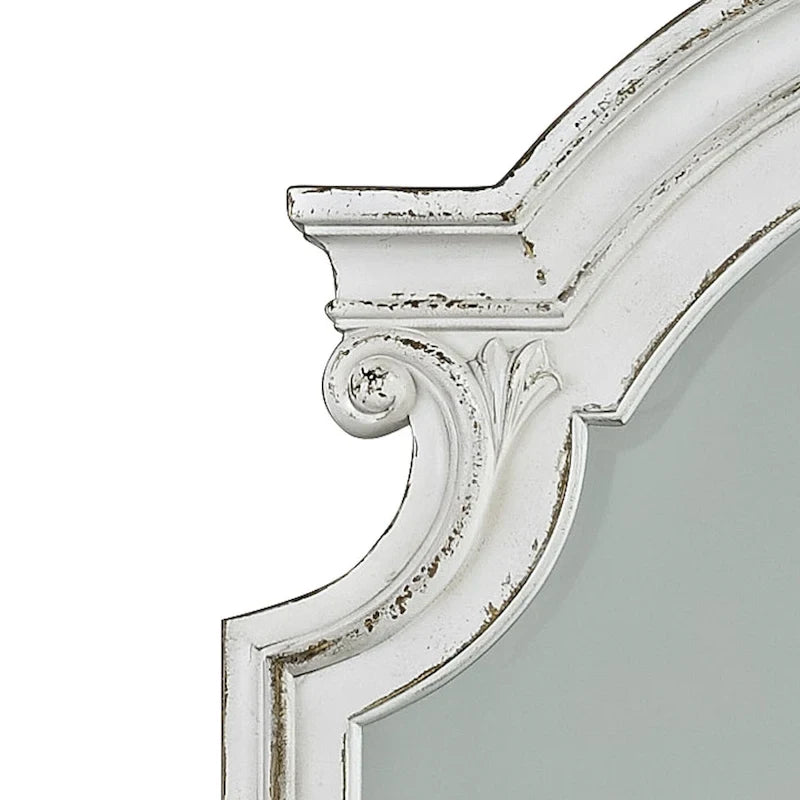 Magnolia Manor Upholstered Bed, and Dresser and Mirror Set