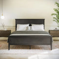 Solid Wood Platform Bed Frame with Headboard and Footboard – Queen or King, 800 lb Capacity