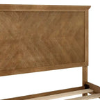 Solid Wood Platform Bed Frame with Headboard and Footboard – Queen or King, 800 lb Capacity