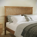 Solid Wood Platform Bed Frame with Headboard and Footboard – Queen or King, 800 lb Capacity