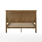 Solid Wood Platform Bed Frame with Headboard and Footboard – Queen or King, 800 lb Capacity